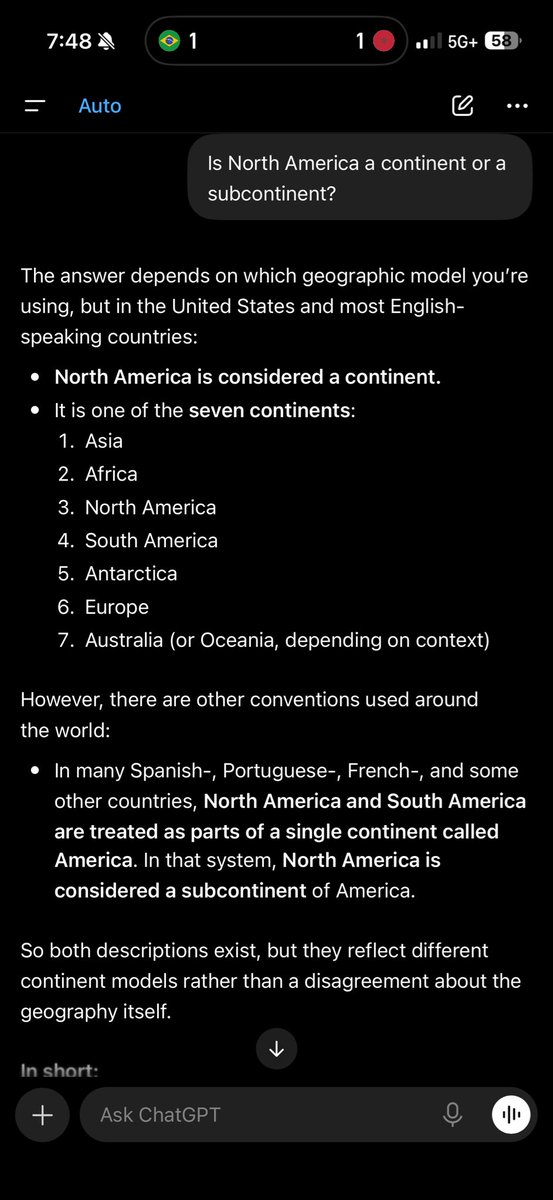 jtmason99's tweet photo. @Maauri_Perez @christabel97 @Yuki_Sahashi In the worldwide scientific community, North and South America are generally considered separate continents. Respectfully, kiss my ass. https://t.co/ZLBZ1LdfY5