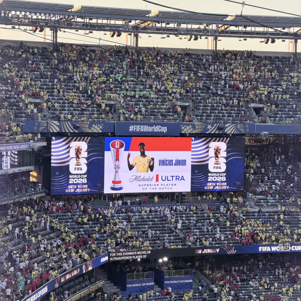 RM4Arab's tweet photo. 🚨 رسمياً | فينيسيوس رجل المباراة أمام المغرب. ⭐️✅️ https://t.co/kSOHpaPrtj