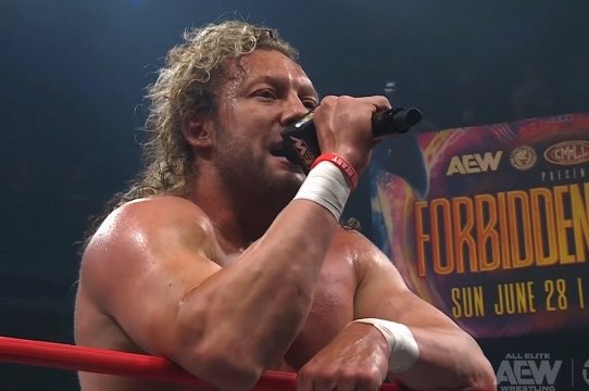 Ace109610's tweet photo. Kenny Omega has giving the hint he’s going after the AEW Championship 
MJF will not be happy 
#AEWCollision https://t.co/MNxbbPxjV3