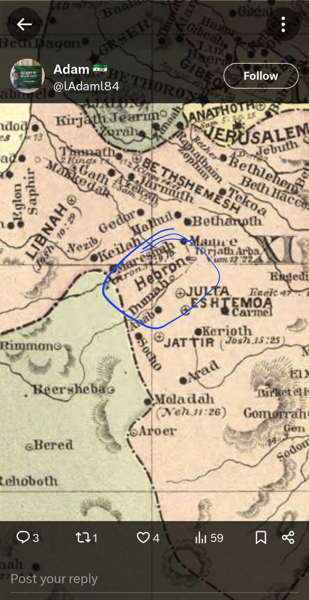 YontziY's tweet photo. @lAdaml84 @sahmetkiz Hebron? That is a land of moses bought from canaanites king with 40 silver. And there is tomb of jakob(israel), sarah, isaac, rivka, abraham and leah from jews and isrselites. https://t.co/DdNEkbtP6F