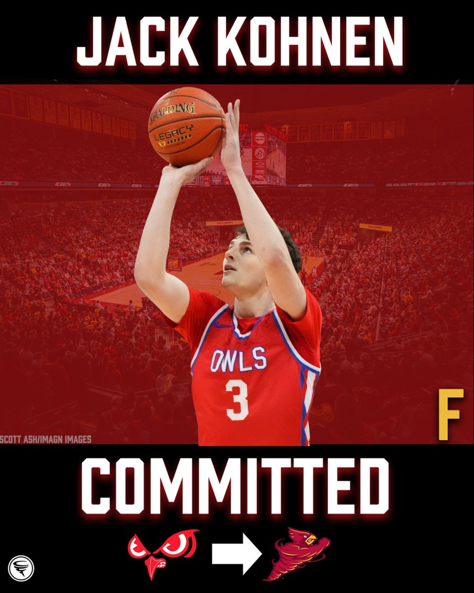 cyclonefanatic's tweet photo. RECRUITING: Four-star SF Jack Kohnen, the No. 81 overall prospect in the 2027 class out of Slinger, Wisconsin, has committed to ISU.

Kohnen helped lead Slinger High School to its first state tournament appearance in nearly 50 years.

- Third top-100 commitment in the Cyclones' 2027 class
- Joins four-stars Donovan Davis and Josiah Harrington
- Gives T.J. Otzelberger three top-100 pledges in the cycle

More: https://t.co/J61yf1Ck3c