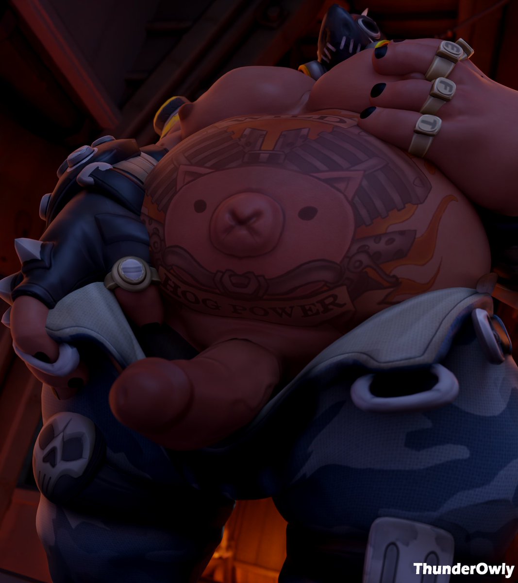 ThunderOwly's tweet photo. This 🐷big guy needs some lovin  

Roadhog model @_CinSational_ https://t.co/9SzdGnd3po