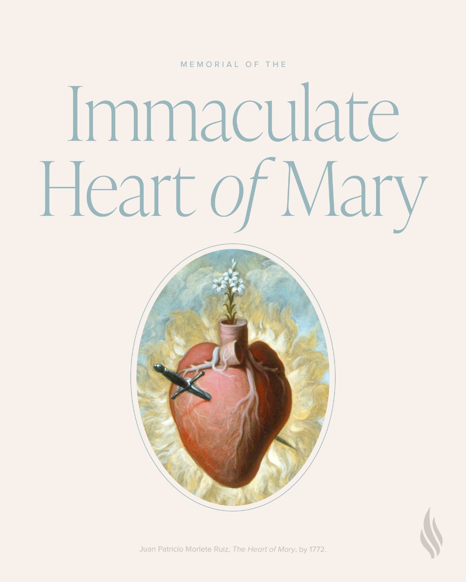 BishopBarron's tweet photo. “It is, then, entirely fitting that the Christian people—who received the divine life from Christ through Mary—after they have paid their debt of honor to the Sacred Heart of Jesus should also offer to the most loving Heart of their heavenly Mother the corresponding acts of piety affection, gratitude and expiation.” —Pope Pius XII