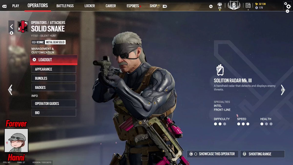 ShyColdChris's tweet photo. Finally back home, glad to hop on Siege and finally see this new Solid Snake elite skin c:

Thanks to @Rainbow6Game for providing access to it, looks sick!
#RainbowSixSiege #R6Community #ubisoftpartner #ad https://t.co/Sl0eL4zVEm