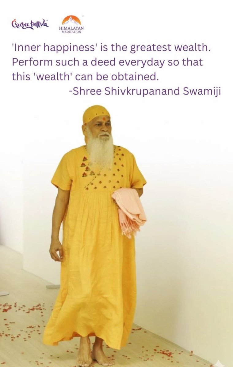 himanshuprasad's tweet photo. Jai baba swami.

#SamarpanMeditation https://t.co/KNvmaoZNed