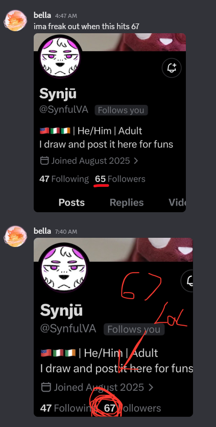 Synjū tweet media