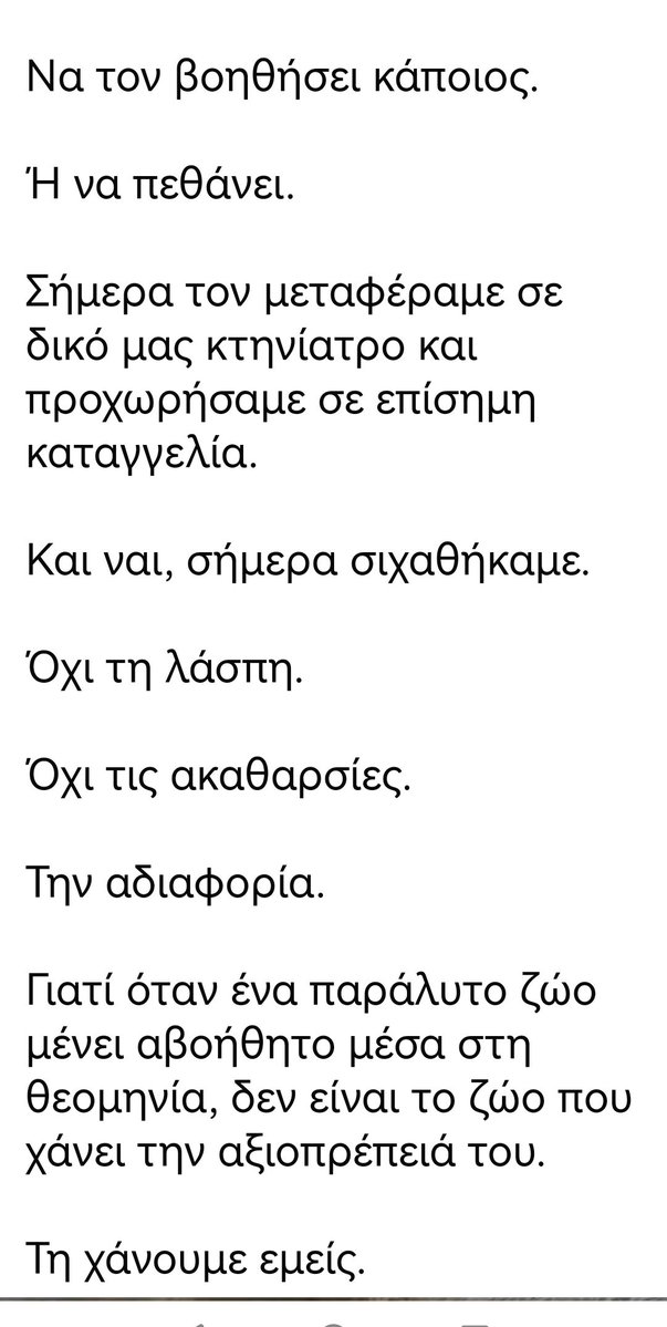 Christinalirou2's tweet photo. Ξανθη ‼️🆘‼️🆘‼️🆘‼️🆘‼️🆘‼️
Κοινοποιούμε για να μάθουν όλοι τι έκανε ο Δημος Αβδήρων όταν του ζήτησαν να περιθαλψει ένα ανάπηρο σκυλάκι. Το πήραν κ την άλλη μέρα το ξαναπεταξαν χωρίς περίθαλψη να πεθάνει στον δρόμο. Τα αδεσποτουλια Ξάνθης το ανέλαβαν τελικά κ τους καταγγέλλουν https://t.co/7YfrxbvvOo