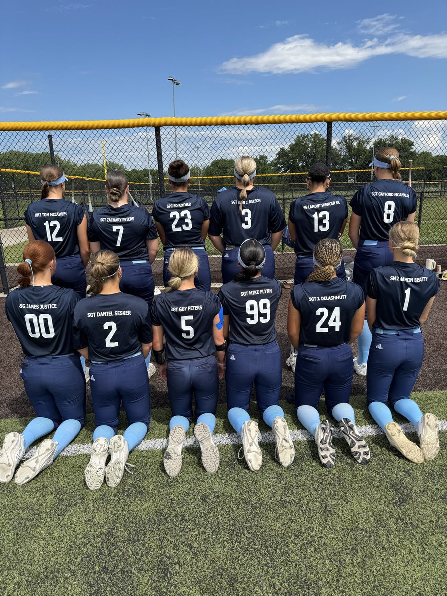 smridge's tweet photo. More than a game.
Every name on their jerseys tells a story of courage, sacrifice, and service. They carry those stories onto the field - playing with purpose, with gratitude, and with pride. @NENational08 , playing to honor the heroes who made it all possible. https://t.co/4MLFCqvtSr