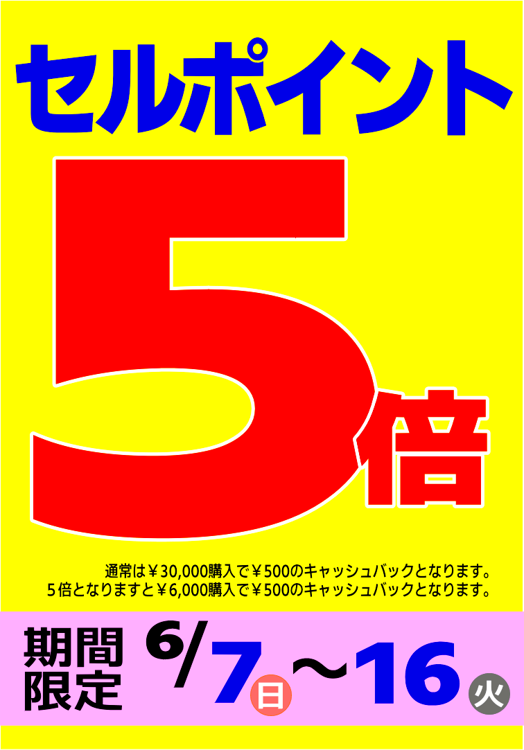 ViPAL11's tweet photo. 今日は、日曜日なので選プレの日とポイント5倍DAYが重なる日👍👍👍お得も一気に✨✨✨✨✨✨ https://t.co/YRKogbmY5n