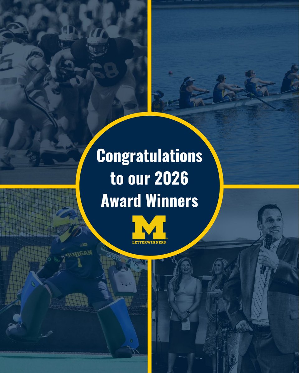 MLetterwinners's tweet photo. Congratulations to our 2026 Award Recipients!

Ufer Award - Andy Borowski
Post Graduate Scholarship - Alana Maffesoli
Raeder’s Raiders Spirit Award - Callie McMahon
Honorary M - Scotty Passink

Visit our bio site or webpage to learn more about them https://t.co/ywE0GgxxGR