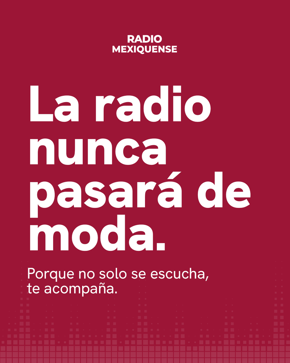 MexiquenseR's tweet photo. 📻 Han cambiado los dispositivos, las plataformas y la forma de consumir contenido, pero algo permanece: la compañía, la información y las historias que llegan a través de la radio.

Porque más que un medio, es una conexión que sigue vigente generación tras generación.

#Radio https://t.co/YZFWYTPiN6