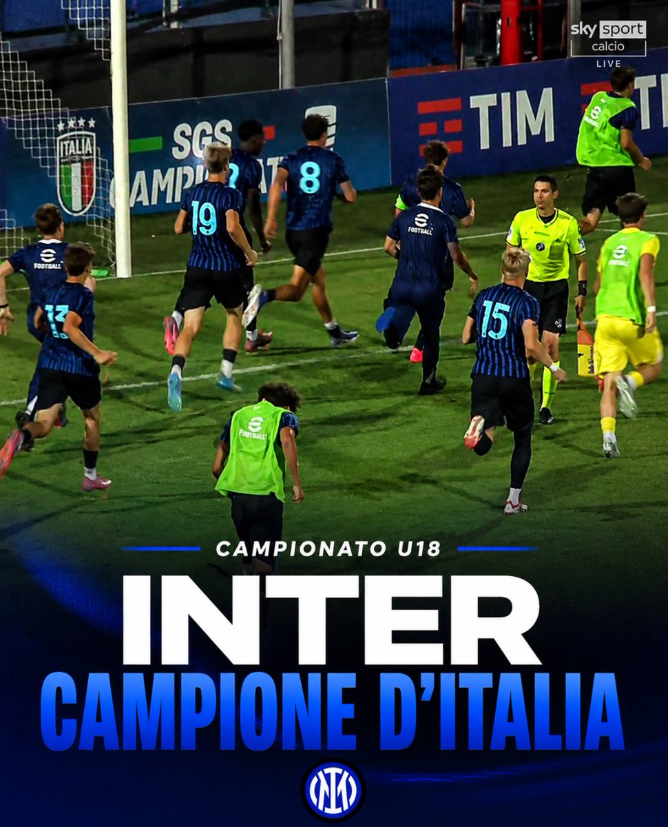 marifcinter's tweet photo. ⚫️🔵 U18, INTER CAMPIONE D’ITALIA 

Bologna ko ai rigori 3-0: decisivi i gol di Putsen, Konteh e Vukaj https://t.co/nB3uGNKx4D