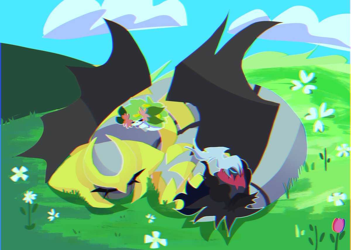 Magika233's tweet photo. 🍃
#Giratina #Darkrai  #Shaymin #Pokemon #Pokemonfanart https://t.co/1etVlgXgM2