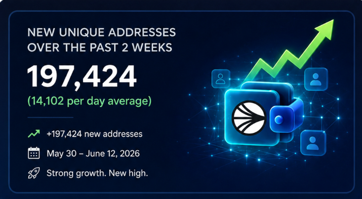 Jackcrypto4life's tweet photo. Momentum continues to build on Sonic 🚀

Despite market sentiment, accumulation and momentum continues on Sonic with 197,424 new unique addresses onboarded onto the Sonic blockchain in the past 2 weeks - an average of 14,102 new addresses per day.

A new high and strong growth trend.

The Sonic ecosystem continues to expand at full speed.

Momentum is clearly building.

Source: https://t.co/IPpxSl6ANp

@SonicLabs sonic-3:native