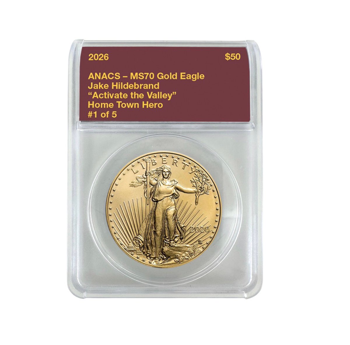 JakeH_2027's tweet photo. “Excited to announce my partnership with @TheCSNMint  their company is built on honor, integrity & determined dedication to being the very best. "If you are going to collect anything, collect REAL MONEY" These values align with me as a person. @TheCSNMint, thank you for this incredible honor of being your FIRST ASU Football Golden Ticket GOLD COIN recipient.  @TheCSNMint @ASUFootball @ASU @KennyDillingham @CoachTuitele @barretthonors
 #ASUFootball #SunDevils #ForksUp #GoldEagle #CSNMint #CollegeFootball #CoinCollecting #activatethevalley #espn #hometownhero #barretthonors