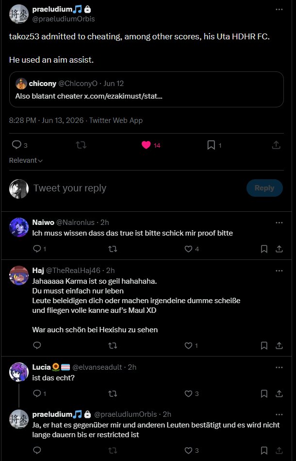 z9a_osu4's tweet photo. Takoz admitted to cheating https://t.co/v70TSbzxNx