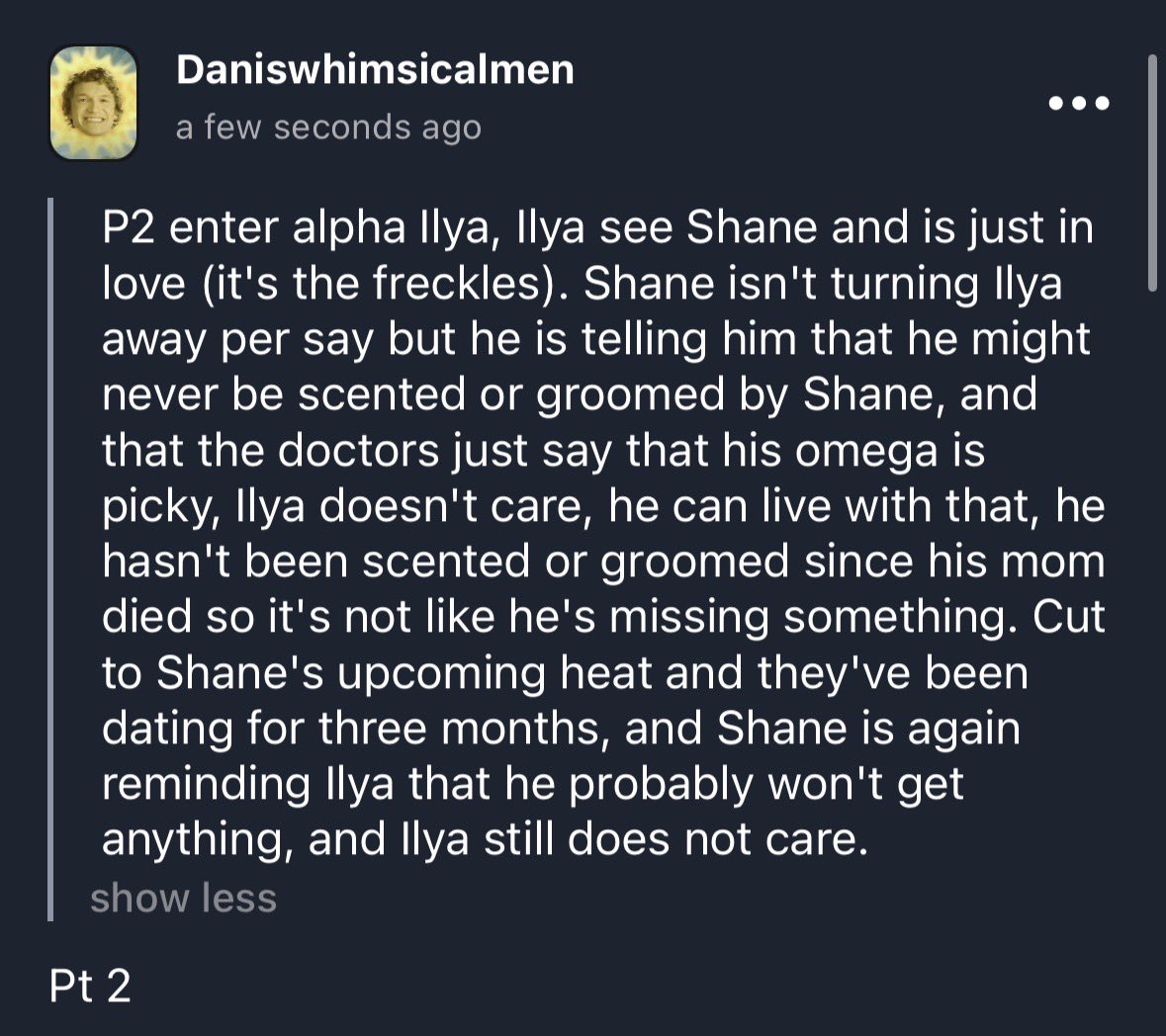 dwhimsicalmen's tweet photo. Soft hollanov - omega shane refusing to scent and groom his friends and family :3 https://t.co/hJbZ5Eb5O5