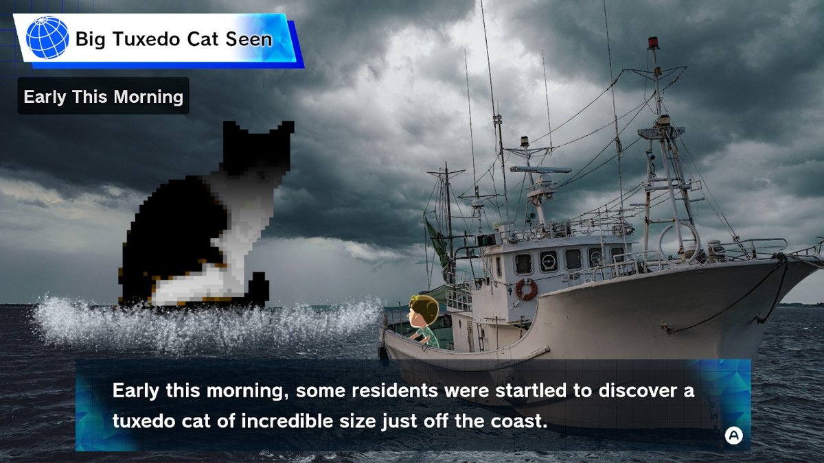 misss_midnight's tweet photo. Lottie had a weird dream last night. She found herself on a boat sailing in the middle of the ocean, and a mysterious creature was tailing her––and for some reason, it looked like her cat Oreo?
#TomodachiLife #TomodachiCollection #NintendoSwitch https://t.co/Re0wqEN7qT