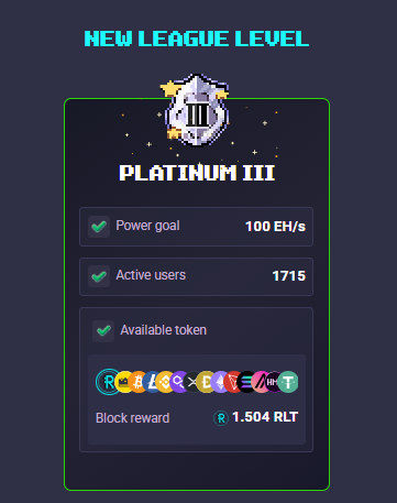 somosdeporte91's tweet photo. 🚀 ¡CONSEGUIDO! 🚀

Hoy alcancé oficialmente PLATINUM III en RollerCoin 🏆🐹

@rollercoin_com  @RollercoinES 

#RollerCoin #CryptoGaming #PlayToEarn #BlockchainGaming #RLT #Crypto #Gaming #DiamondI https://t.co/qc6Q5Nlr73