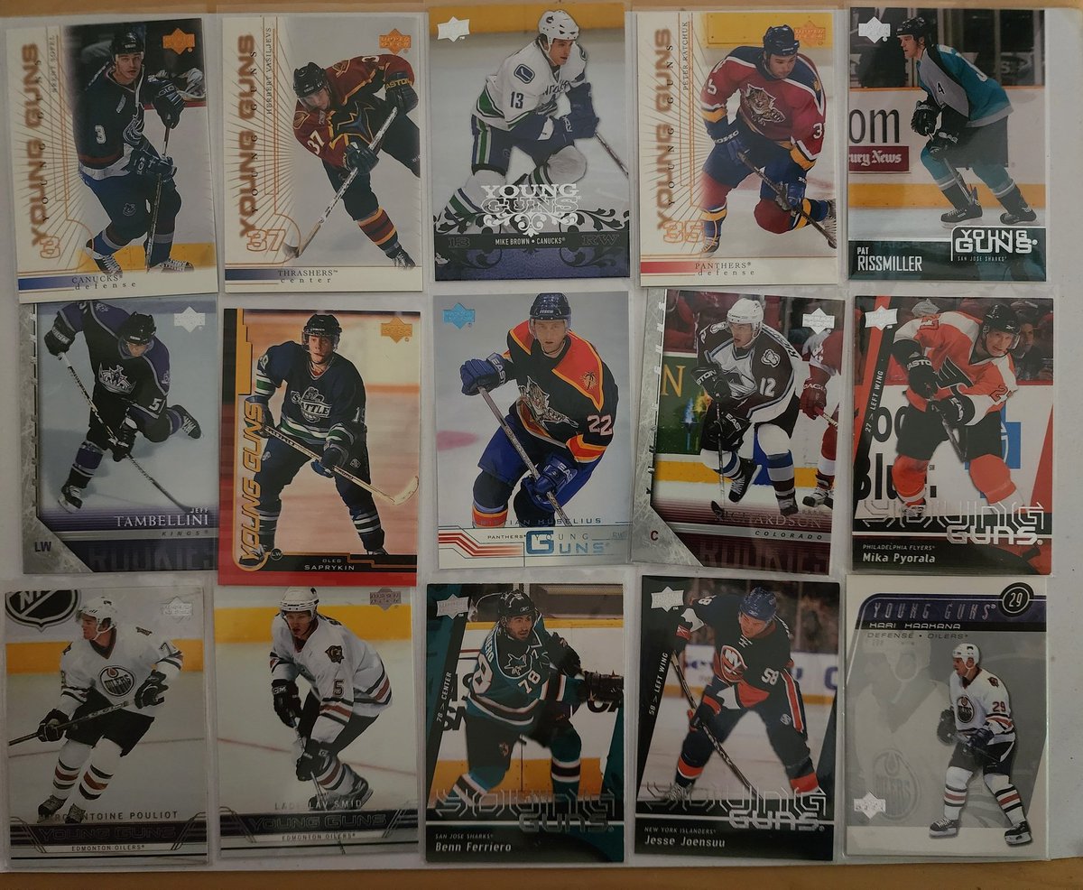 DanielLuss6826's tweet photo. Young guns for sale or trade looking for Patrick Roy or Daniel Alfredsson cards. RTs appreciated https://t.co/tySjKujqb4