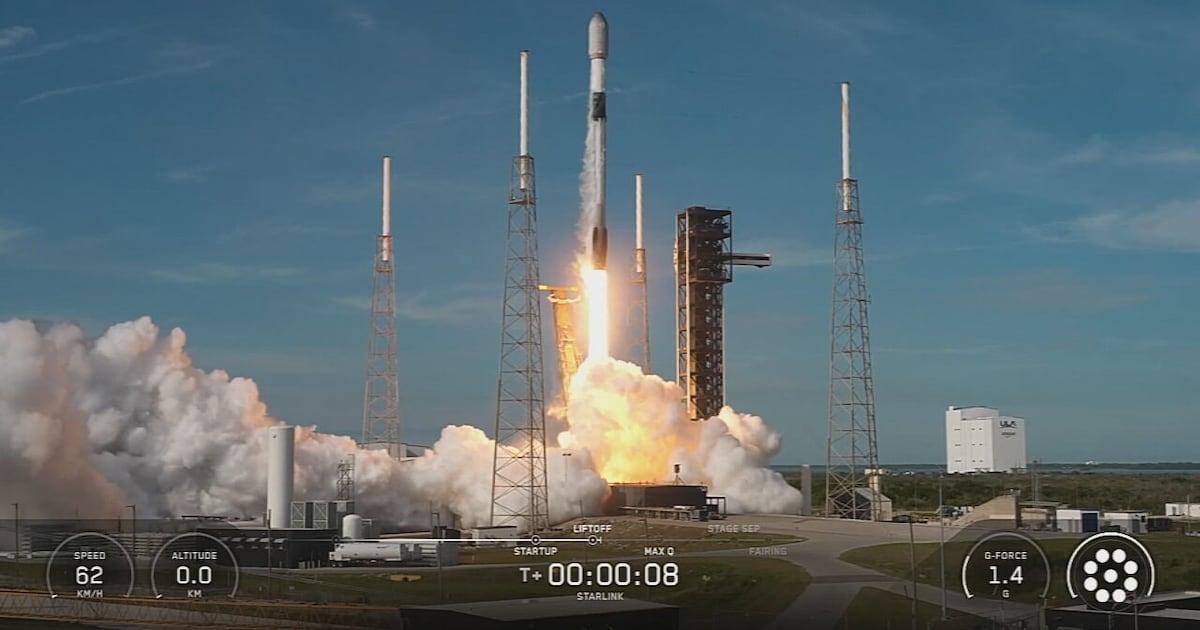 WFTV's tweet photo. Falcon 9 rocket set for launch with 29 Starlink satellites https://t.co/dVv4x51jhw https://t.co/hLRvNKeT33