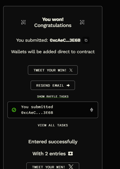 aliyk123's tweet photo. @hoodlrz can you check my wallet address? i won a raffle 0xcAeCfa39EE12ba441a8ca23D29F0A79aA9393E6B https://t.co/SB165aCbz6