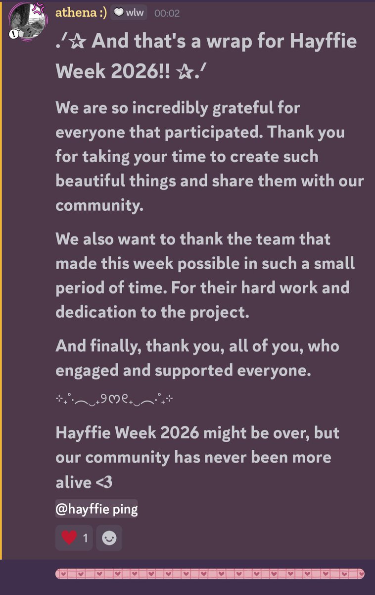 melgaarc__'s tweet photo. too lazy to write but thank you all!! <3 #HayffieWeek2026 https://t.co/Bo79TfkUwG