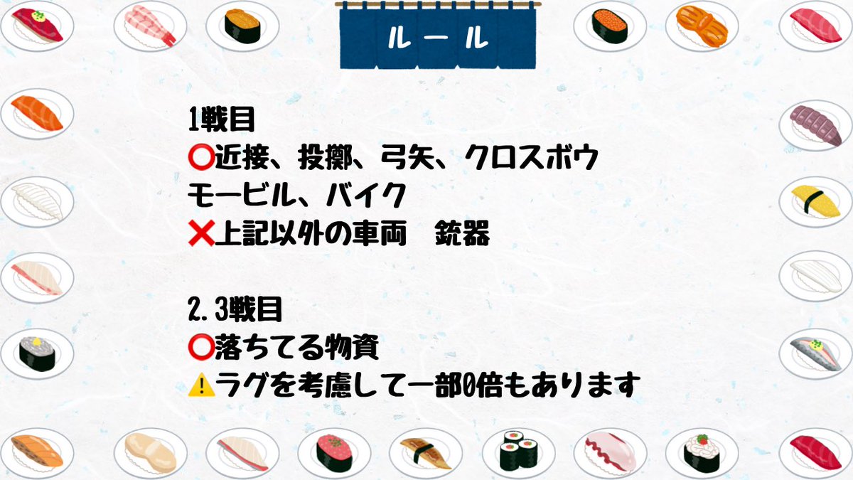 amane_room2024's tweet photo. あまねルーム主催　特別スクルーム
🥩beef of fish🐟　雪3戦☃️

📅6月14日 22時スタート

配信してる方とポストにて募った方で今回は集めました。

🎥神視点　まさおさん@msao_pubg 
https://t.co/IgIQ21LY3x

⚠️参加者対象の引用ポストはこちらです
(22時締め切り)

よろしくお願いします🐟🥩
#あまねルーム