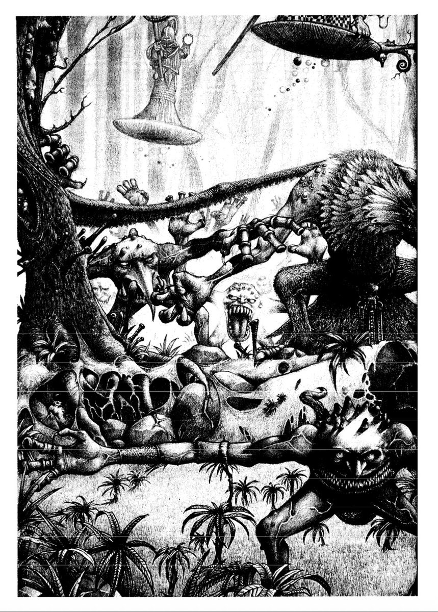 Einarbaldvii's tweet photo. Tzeentch art from the book 'Realm of Chaos: The Lost and The Damned'. https://t.co/v7aE87Ro6O