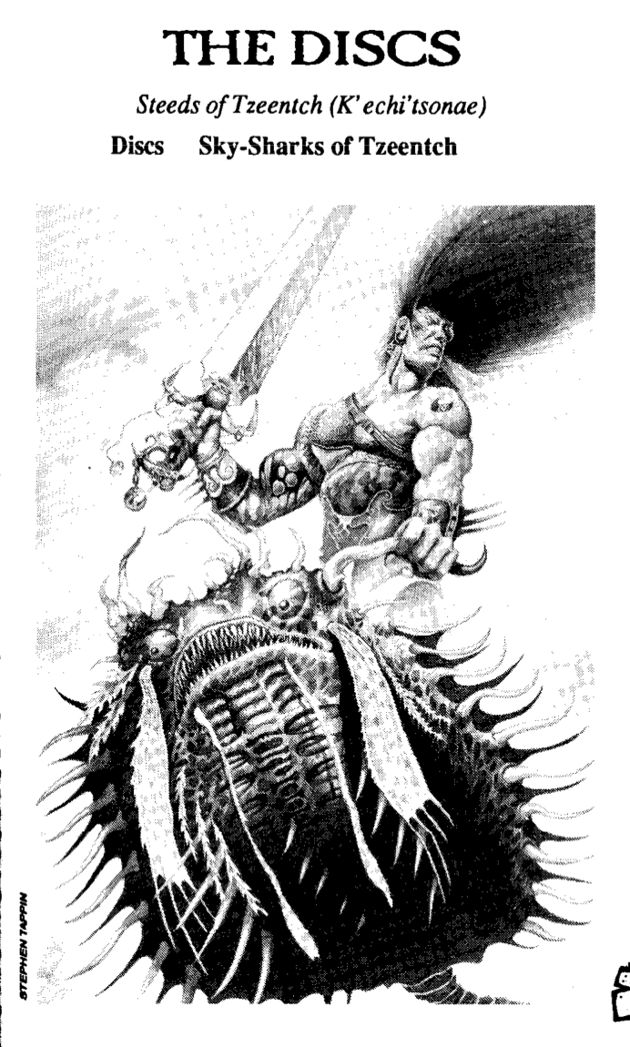 Einarbaldvii's tweet photo. Tzeentch art from the book 'Realm of Chaos: The Lost and The Damned'. https://t.co/v7aE87Ro6O
