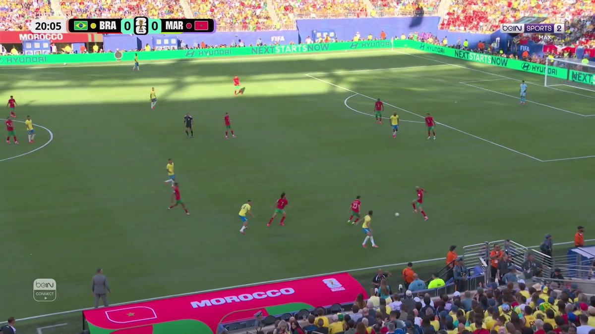 هدف من عالم آخر لمنتخب المغرب بمرمى البرازيل 