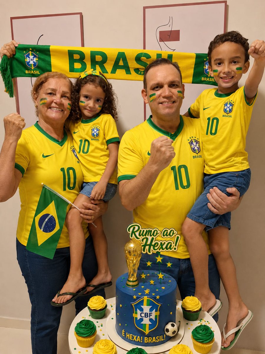 fredsonnavarro's tweet photo. Vamos rumo ao hexa! Bora, Brasil! #Brazil #CopaDoMundo https://t.co/ETEQO1vnzD