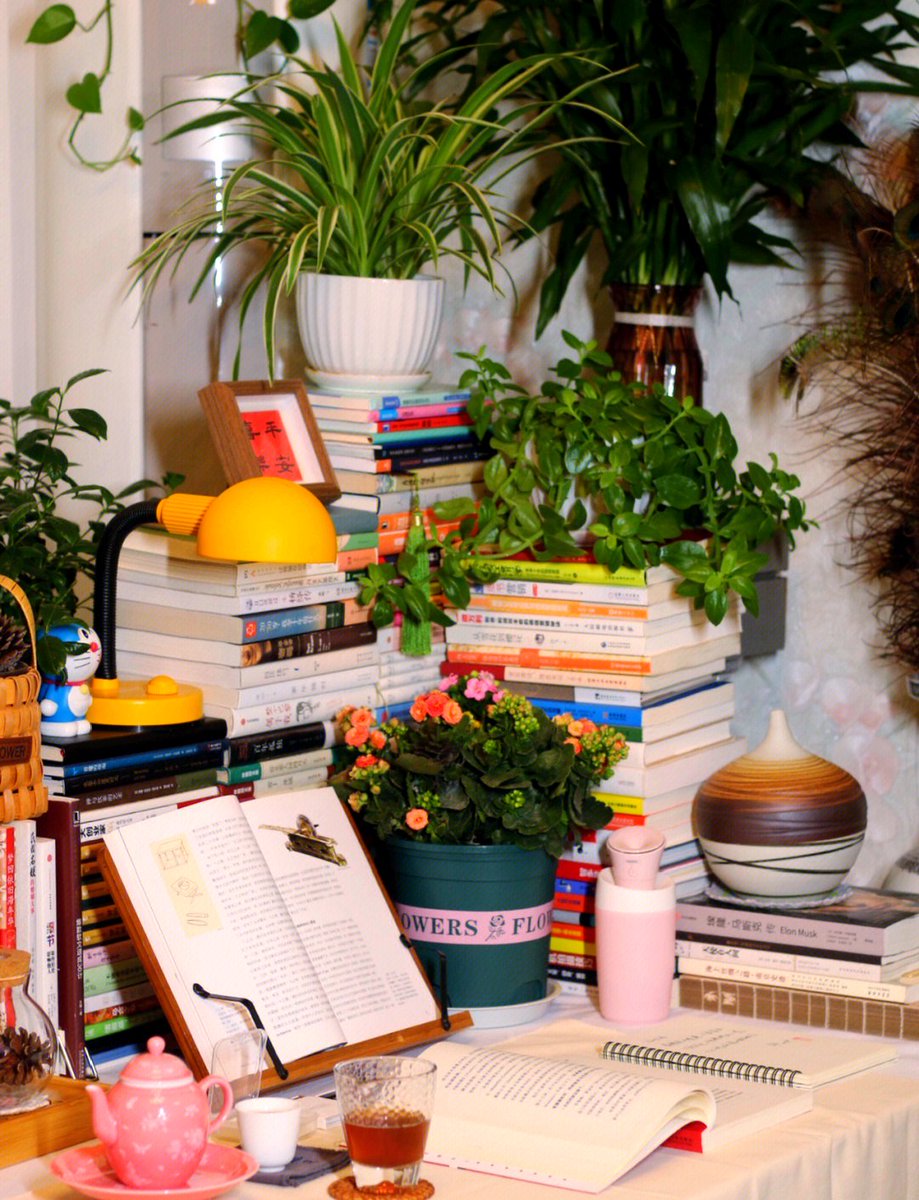 tarapeki's tweet photo. A tidy desk = a clear mind  Swap the clutter for just your laptop, a potted succulent, and a cute notebook — small changes, big focus! https://t.co/Nho6WHieTS