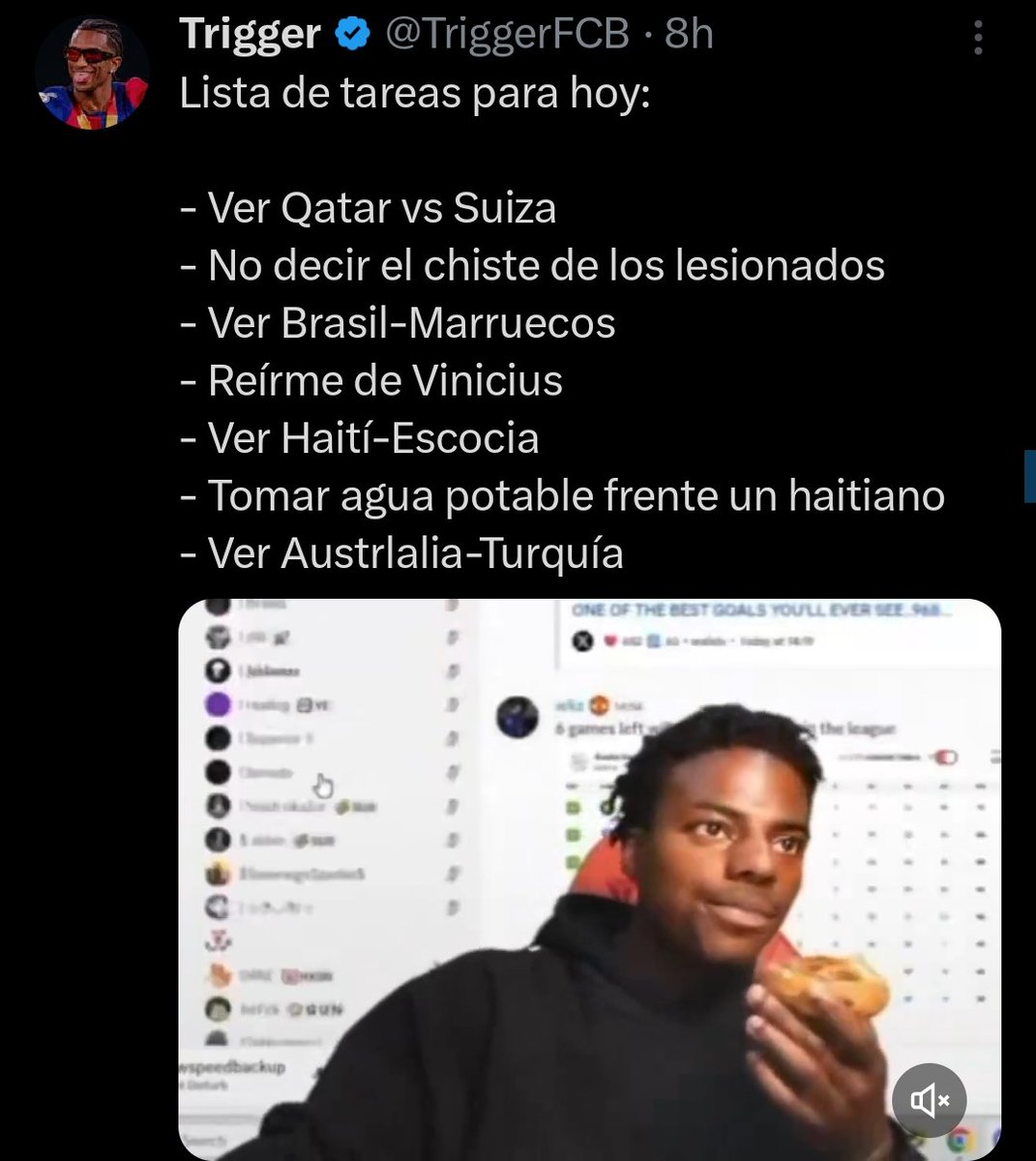 Driexon1505's tweet photo. @Balatreado @TriggerFCB no podrá hacer todas sus tareas hoy 😭 https://t.co/EJOwd5Wqr7