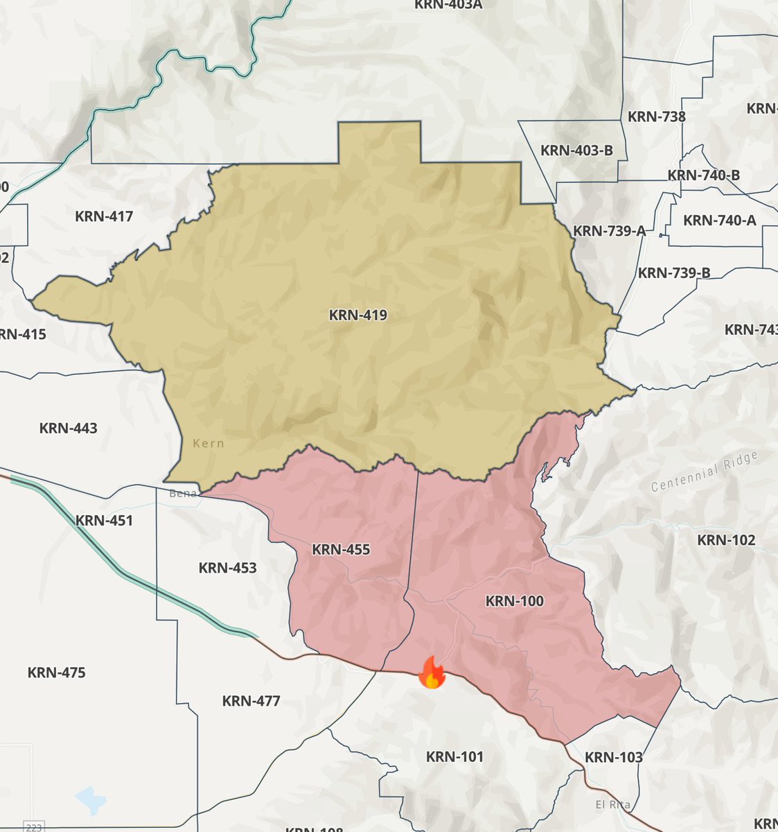 readykern's tweet photo. This is a message from the Kern County Sheriff's Office

For ASL: https://t.co/ijbmfeWQuX

Para Espanol: https://t.co/XWByqc4sKQ

This is an update for the Wyly Fire in the Caliente area.

 https://t.co/l76NT2P8tk https://t.co/cF9hNpp7XY