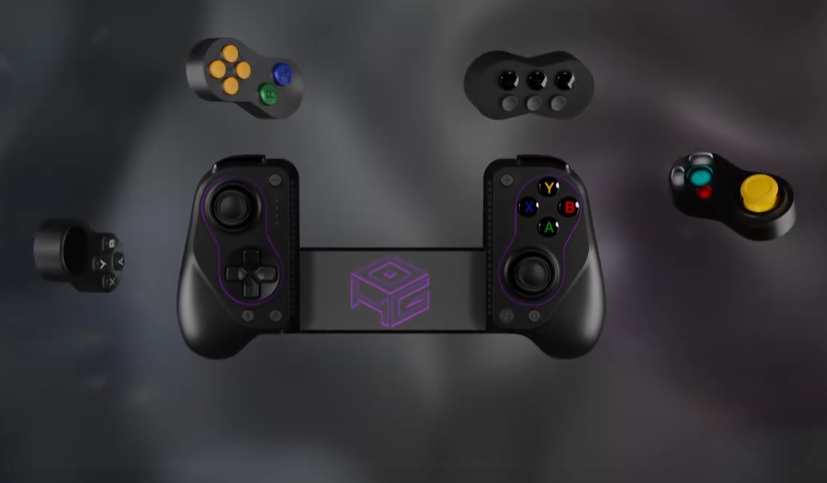 yoshivesmovie's tweet photo. CES 2026発表のGameSir×HyperkinコラボX5 Alteron、スティック・Dパッド・ボタンが全交換できる世界初フルモジュラーコントローラー。N64・GCモジュールまで予定されててヤバいんですが、価格も発売日も未発表なんですよね。早く出てくれ〜 https://t.co/35yzyCUZdG