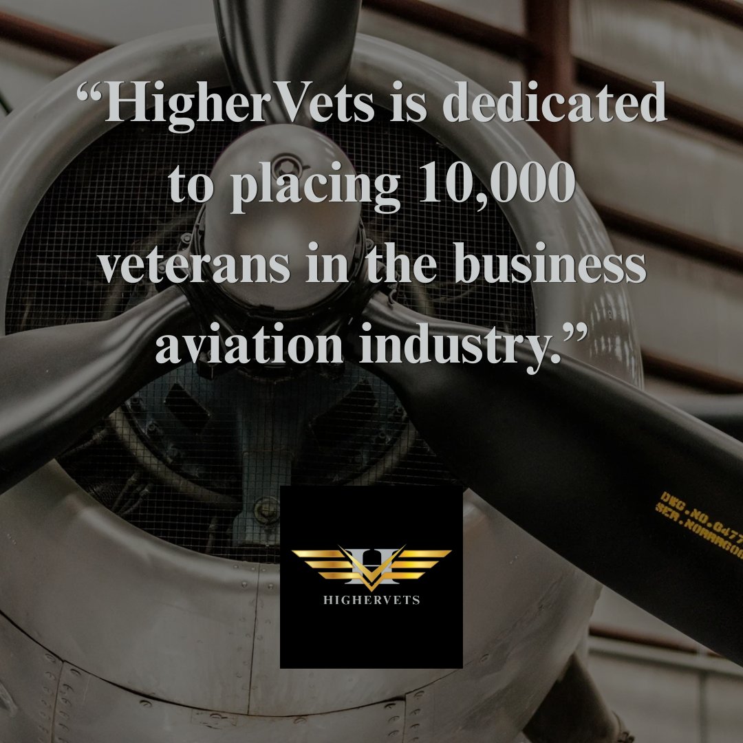 HigherVets's tweet photo. “HigherVets is dedicated to placing 10,000 veterans in the business aviation industry.”

Would you like to make a difference for a service member returning to civilian life? Just $25.00 would go along way on our CAM Mentoring Mission.

Drop us a line at info@highervets.org

⭐ https://t.co/HGt4WM90Up