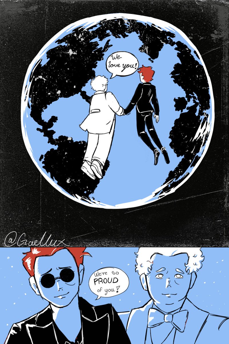Aetherealowl's tweet photo. That one superman panel
#goodomens #goodomensfanart
#ineffablehusbands https://t.co/e6HJZleCV9