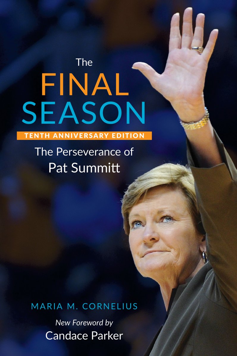 mmcornelius's tweet photo. Two books about Pat Summitt being released @utennpress in 2026. First is 10th anniversary paperback of "The Final Season" with some new content. Second is new hardcover book of stories called "The Legacy of Pat Summitt." Details for both below this post. #patsummitt #ladyvols https://t.co/VTSZsrPnhC