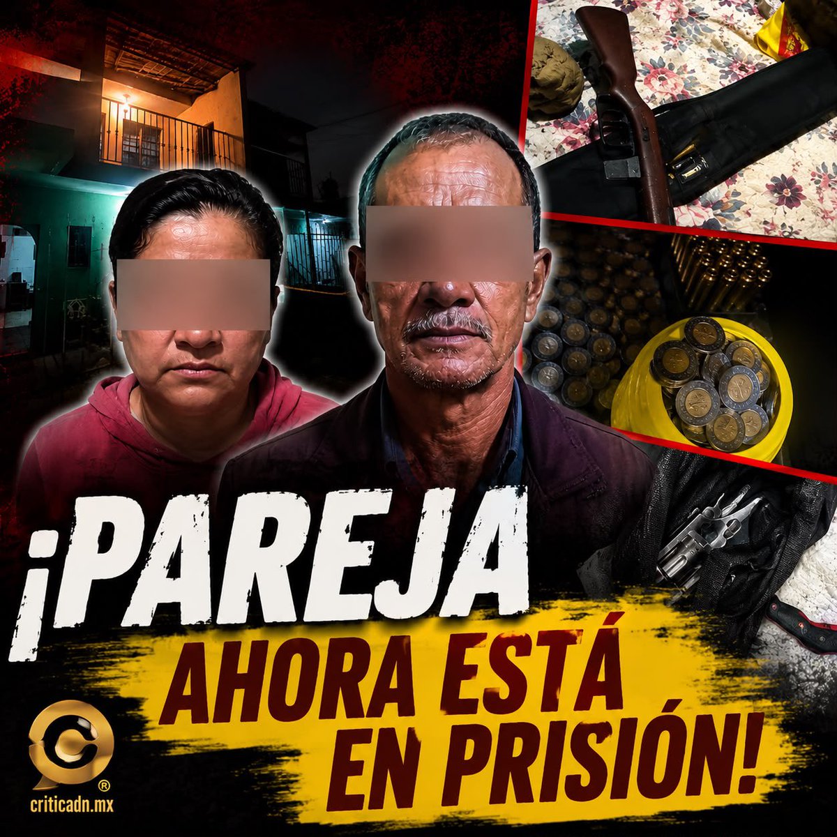 criticadn's tweet photo. ©️🗣️ El agentes fue sorprendido por mismos compañeros de la #FiscalíaDeNayarit, mientras vendía #pollos, #armas y #explosivos en la Colonia Caminera. Su esposa sabía y no decía nada. ‼️😱
#DiarioCriticaDigital
⬇️ Detalles aquí ⬇️
https://t.co/ytVrnWdMkD https://t.co/61Zbe89gQ1