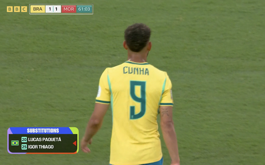 TouchlineX's tweet photo. 📸 - MATHEUS CUNHA IS COMING ON!

MANCHESTER UNITED FANS ARE YOU SEEING THIS! https://t.co/oSNgBWonwQ