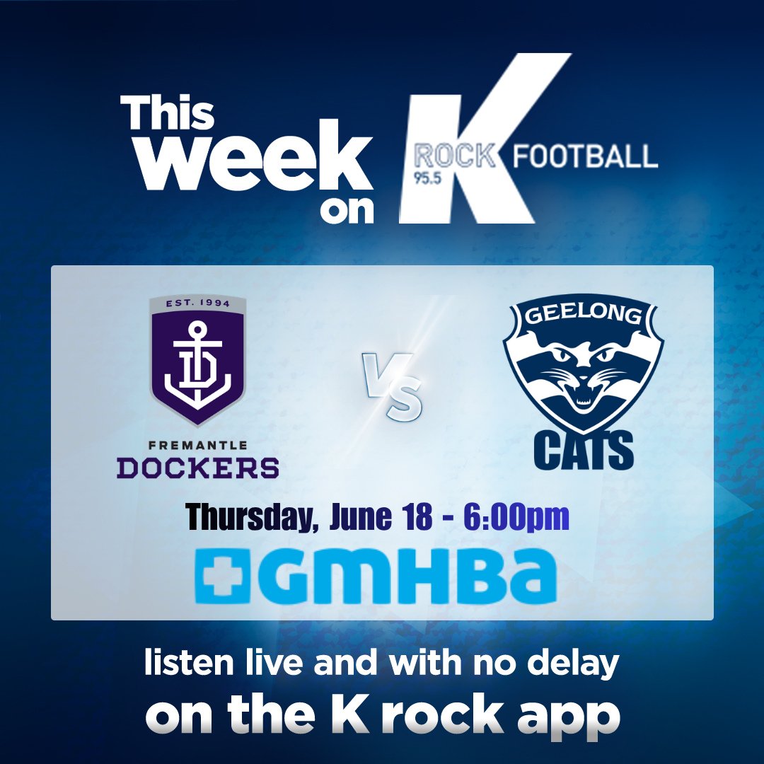 KrockFootball's tweet photo. 📅 THIS WEEK ON K ROCK FOOTBALL 📅

Across the Nullarbor and a mouthwatering local matchup

Proudly presented by @GMHBA Health Insurance - caring for Geelong on and off the field

How to listen? https://t.co/84e4hHWO8o https://t.co/yuy6tZvOSn