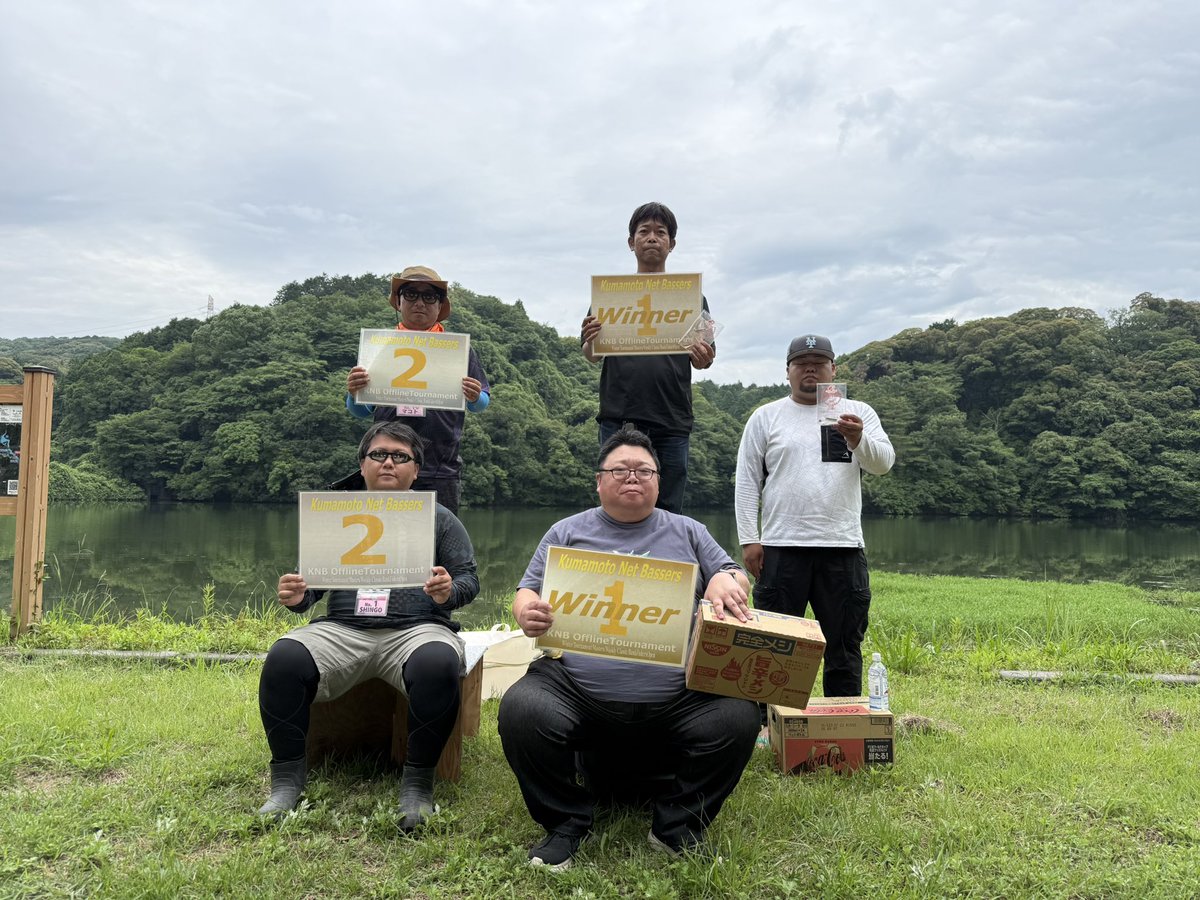 KnbInfo's tweet photo. 2026KNBペアマッチ

1位 やじ / はるき / 臼井牧夫
580g・1本

2位　SHINGO / マコト
470g・2本

激タフコンディションのなか釣果わずか3本
やじがナイスサイズをキャッチして8年ぶりの優勝
ご相伴に預かったはるきは総合ランキング急上昇
臼井はクラシック権利獲得！乗れるボートはあるのか！ https://t.co/xtwo0Mi1Dc