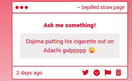 BEPI (P4 spoilers) on hiatus tweet media