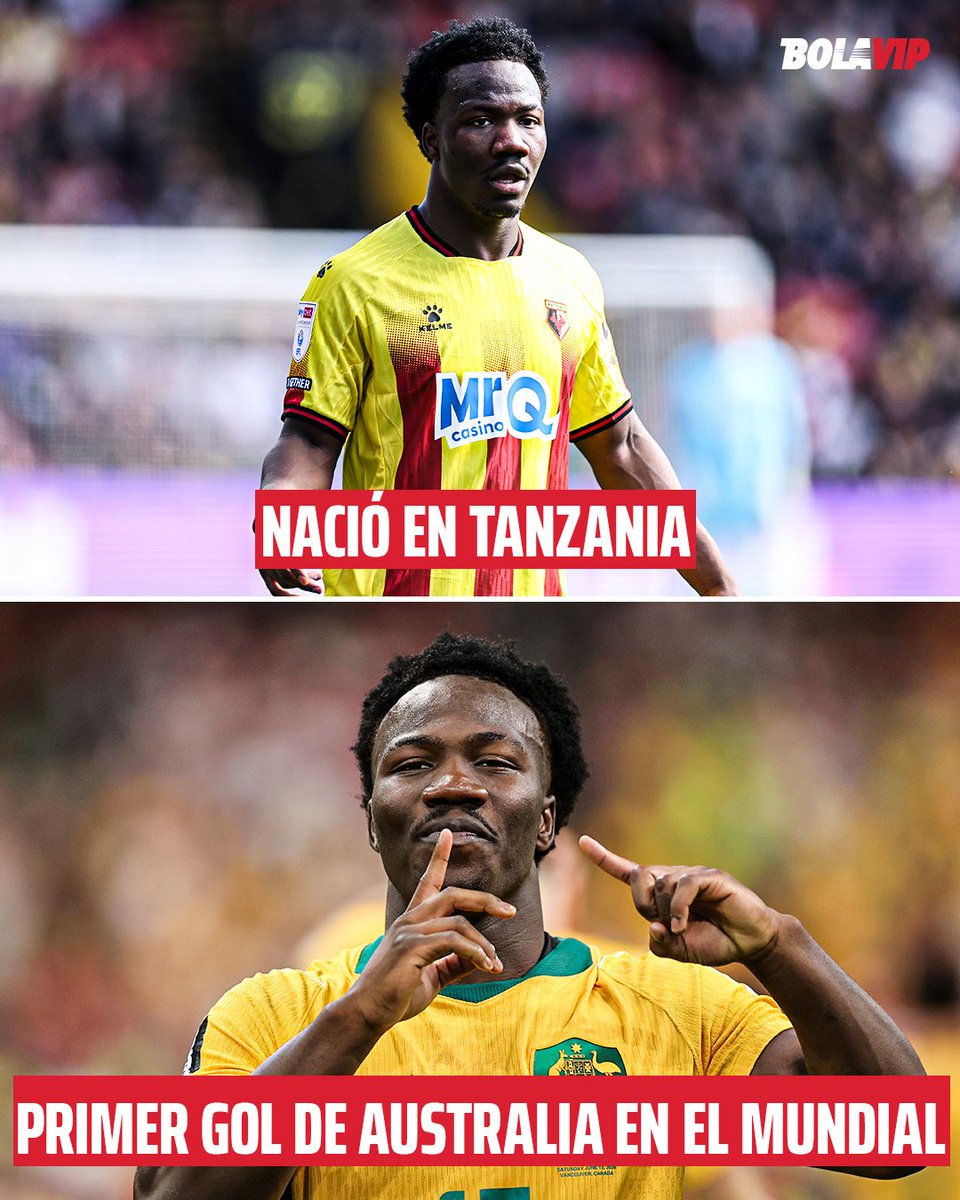 wmleiva23's tweet photo. 🇦🇺 Nestory Irankunda juega en Watford (y pasó por Bayern Múnich).
🇦🇺🇹🇿 Llegaron a un campo de refugiados en Tanzania, donde él nació.
🇦🇺 Decidió representar a esa selección.
🇦🇺 Hoy, con un buen contraataque, convirtió el 1-0 de los Socceroos ante Turquía en el Mundial 2026. https://t.co/iQnD0HFrp9