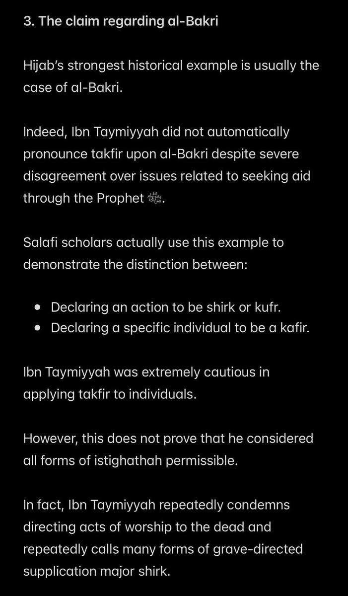 YaydolfHitler's tweet photo. @mohammed_hijab said “It's intellectually dishonest to equate the views of Ibn Taymiyyah with the views of Ibn Abdul Wahab when it comes to Takfir.” Then went on to make ignorant statements about many matters. This is a clear refutation of his false statements: (Part 1) https://t.co/zBf9mtmR7h