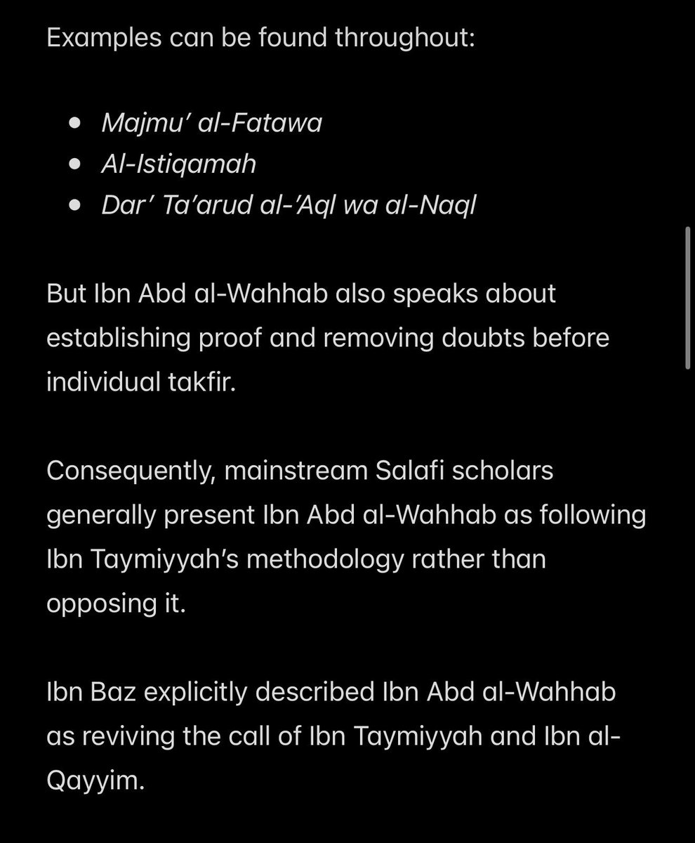 YaydolfHitler's tweet photo. @mohammed_hijab said “It's intellectually dishonest to equate the views of Ibn Taymiyyah with the views of Ibn Abdul Wahab when it comes to Takfir.” Then went on to make ignorant statements about many matters. This is a clear refutation of his false statements: (Part 1) https://t.co/zBf9mtmR7h