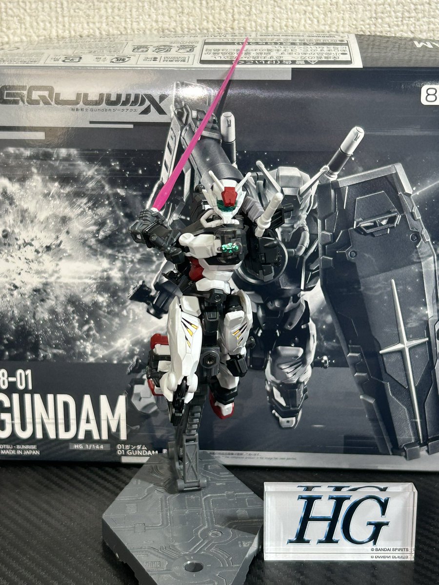 Ruby395544's tweet photo. 01ガンダム完成です😊✨️やられ役でもちゃんと見せ場を作った機体😆相手がシャアじゃ無きゃ勝ってたのは此奴かも知れん😂GQキットは関節と言う関節が動かせるの良いね😁躍動感付けやすい🥰 #ガンプラ  #ガンプラ好きと繋がりたい  #ガンプラの画像を貼るとRTされると聞いて  #プラモデルライフ https://t.co/96L6eWlbuU