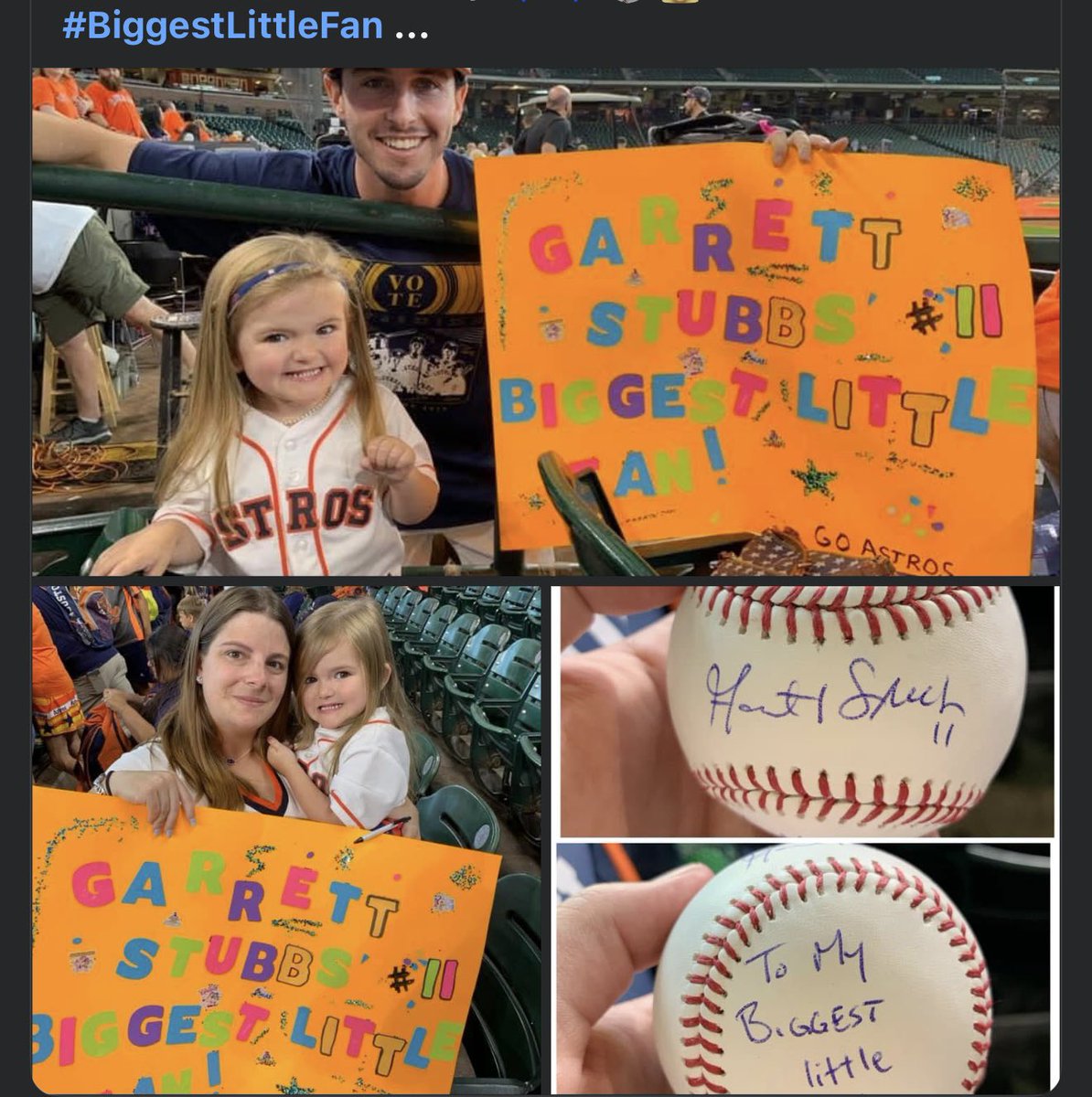 Rach1023's tweet photo. @GarrettStubbs @na5ty_n8_theGr8 
She’s still your biggest little fan ❤️🩵 https://t.co/qMIs7AgVbD