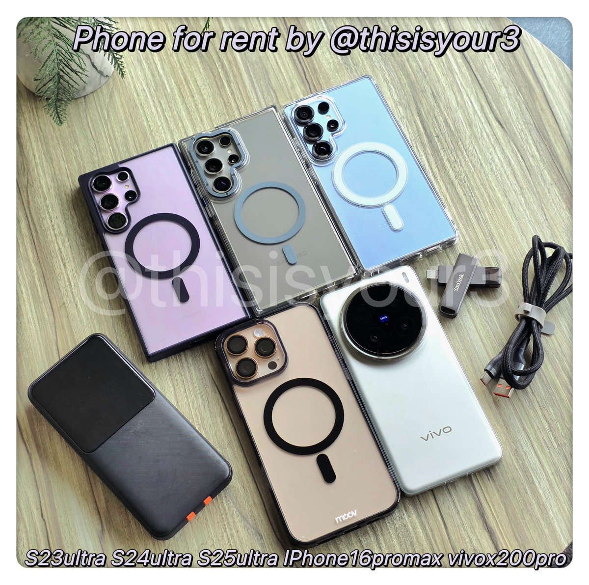 thisisyour3's tweet photo. 📱บริการให้เช่ามือถือ

จอง >> Line OA : https://t.co/1clYx0r4tc

🚀 #BUS_LIGHTASONE

S24Ultra 790฿ (ว่าง 24,26/7)
S25Ultra 990฿
S26Ultra 1290฿ 
vivox200pro 790฿ (ว่าง 25/7)
vivox300pro 1090฿  (ว่าง 24,26/7)
iphone16promax ❌เต็ม❌
iphone17pro 1090฿  (ว่าง 24/7)

🎊 เช่า 2-3 วันราคาพิเศษ
👭 ส่วนลดเช่ากับเพื่อน
📱สอนใช้ อัปไดรฟ์ฟรี
